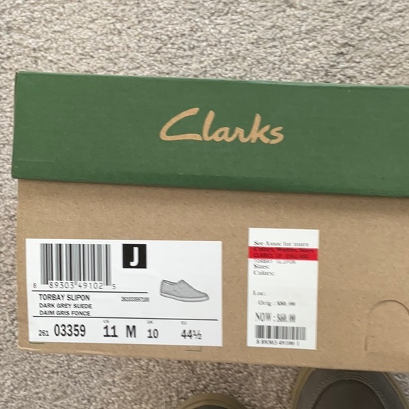 Clark slip on Grey shoes - Picture 2 of 2
